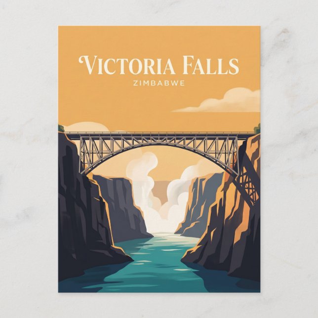 Postal Puente Victoria Falls Zimbabwe (Anverso)