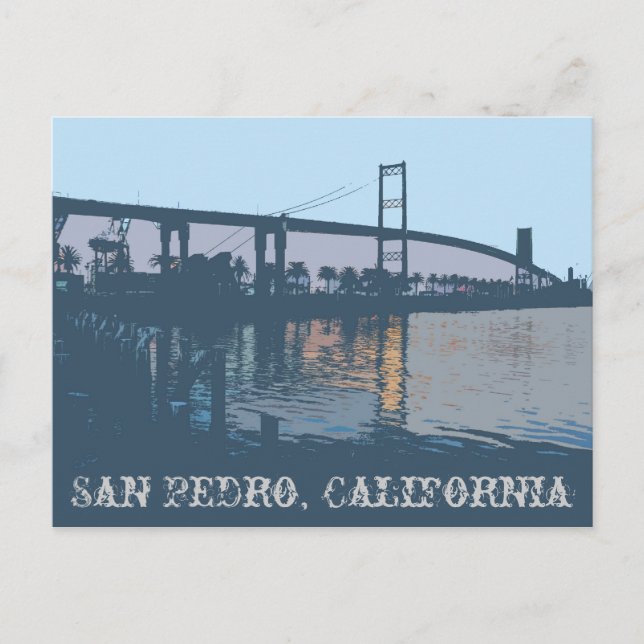 Postal puente Vincent Thomas (Anverso)