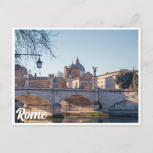 Postal Puente Vittorio Emanuele II en Roma, Italia