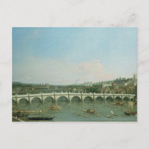Postal Puente Westminster desde el Norte con Lambeth
