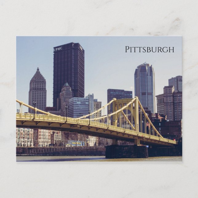 Postal Puente y edificios de Pittsburgh (Anverso)