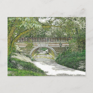 Postal Puente y sendero de Central Park