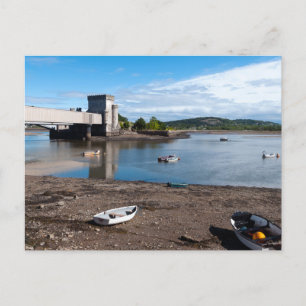 Postal Puente y torre del río Conwy