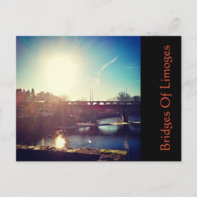 Postal Puentes De Limoges (Anverso)