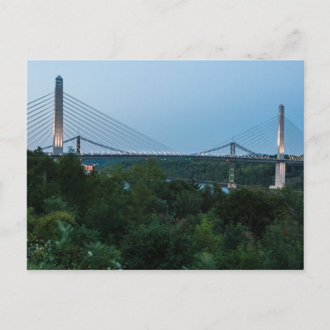 Postal Puentes Penobscot Narrow y Waldo-Hancock, Maine (Anverso)