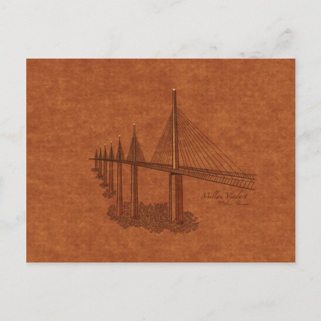 Postal Puentes: Viaducto de Millau, Francia (Anverso)