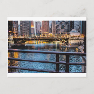 Postal Puentes y Luces de Chicago