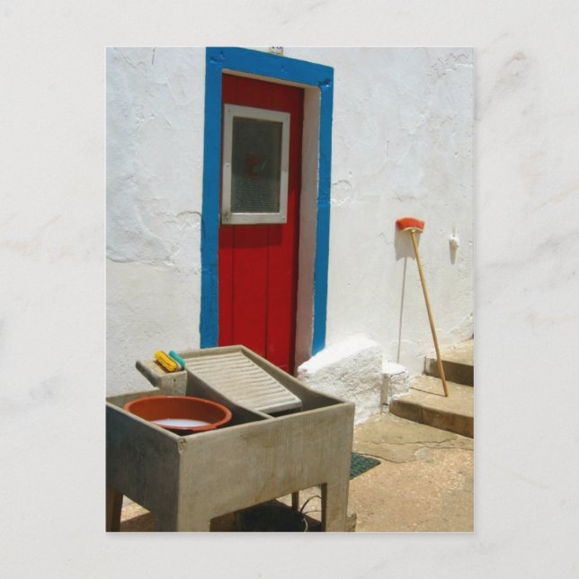 Postal Puerta a Portugal (Anverso)