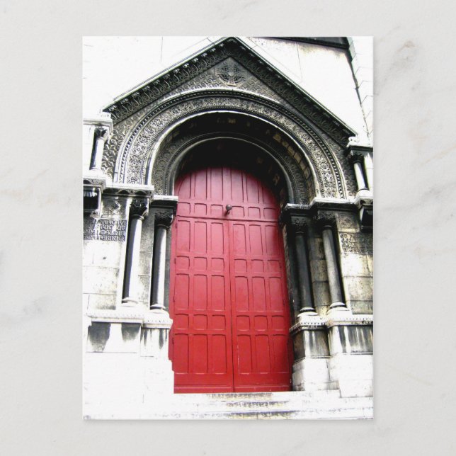 Postal Puerta a Sacre Coeur (Anverso)