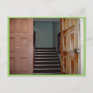 Postal Puerta Abierta Y Escalera A Cameron Hall En Univer