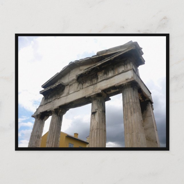 Postal puerta agora (Anverso)