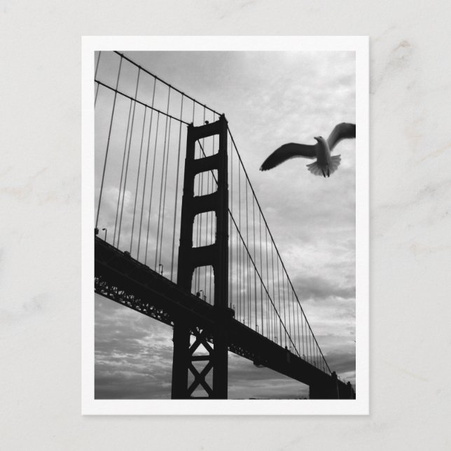 Postal Puerta al Oeste, B&W (Anverso)