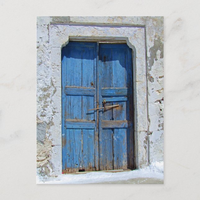 Postal Puerta Antigua de Madera Weathered (Anverso)