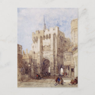 Postal Puerta Bargate en la ciudad de Southampton
