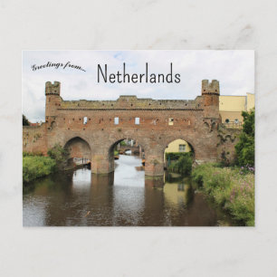Postal Puerta Berkel Zutphen Países Bajos