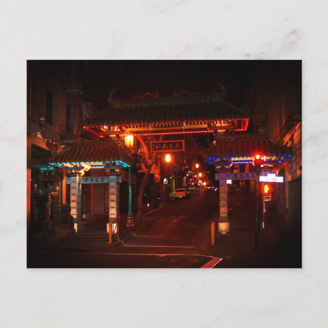 Postal Puerta Chinatown #2 de San Francisco (Anverso)