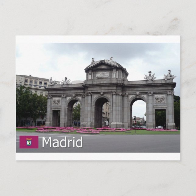 Postal Puerta de Alcalá, Madrid (Anverso)