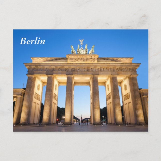 Postal Puerta de Brandeburgo Berlín (Anverso)