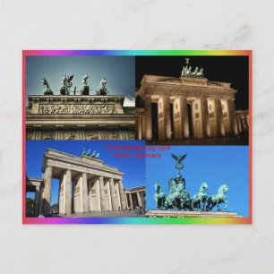 Postal Puerta de Brandeburgo, Berlín, Alemania Montaje