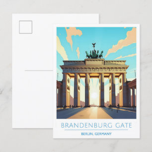 Postal Puerta de Brandeburgo Berlín Viajes Alemania