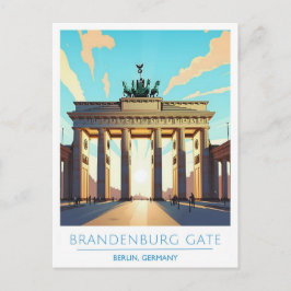 Postal Puerta de Brandeburgo Berlín Viajes Alemania