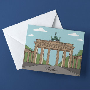 Postal Puerta de Brandeburgo de Berlín – Clásico punto de