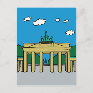 Postal Puerta de Brandeburgo en Berlín