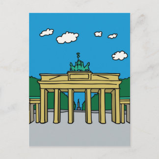Postal Puerta de Brandeburgo en Berlín