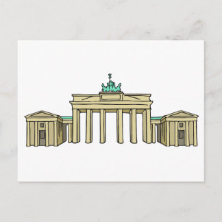 Postal Puerta de Brandeburgo en Berlín