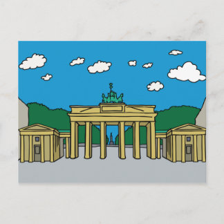 Postal Puerta de Brandeburgo en Berlín