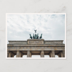 Postal Puerta de Brandeburgo en Berlín Alemania Foto