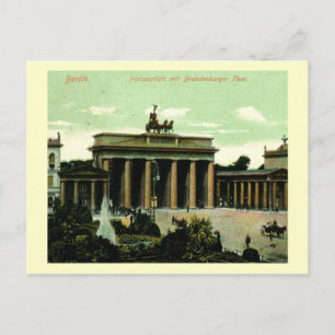 Postal Puerta de Brandenburgo, Berlín, Alemania