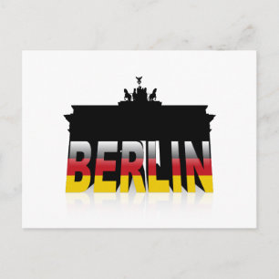 Postal Puerta de Brandenburgo en Berlín (Alemania)