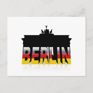 Postal Puerta de Brandenburgo en Berlín (Alemania)