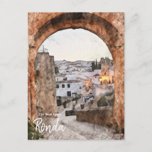 Postal Puerta de enlace con Ronda España