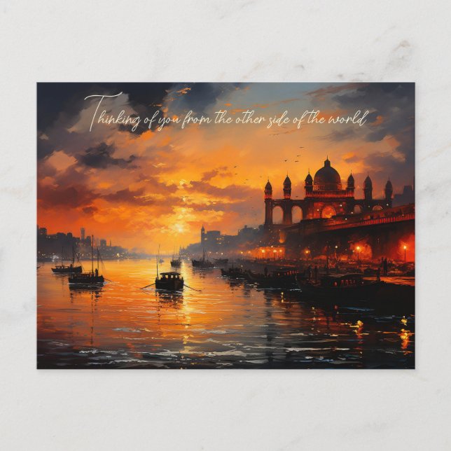 Postal Puerta de enlace en la antigua ciudad de la pintur (Anverso)