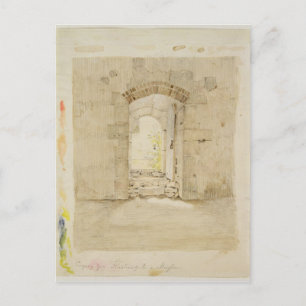 Postal Puerta de entrada a la Real Escuela de Meissen