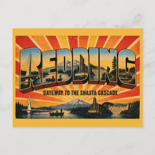 Postal Puerta de entrada del norte de Redding Shasta Casc