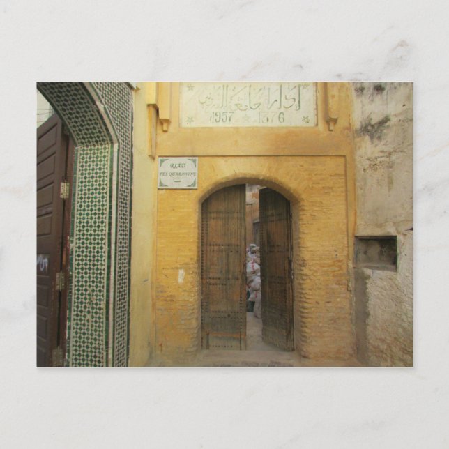 Postal puerta de fez (Anverso)