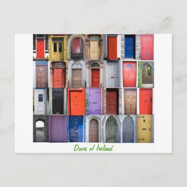 Postal puerta de Irlanda (Anverso)