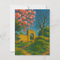 Puerta de la Blossom - Pintura de jardín encantada