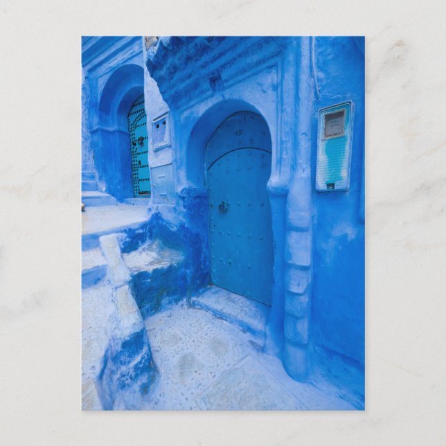 Postal Puerta de la Ciudad Azul (Anverso)