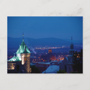 Postal Puerta De La Ciudad De Quebec Con Vistas A La Post