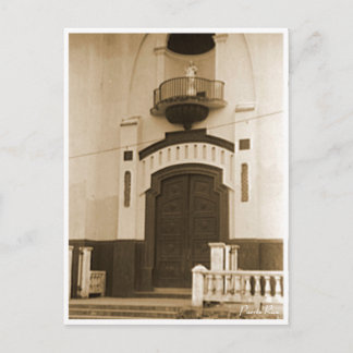 Postal Puerta de la Iglesia de Barranquitas Puerto Rico 1