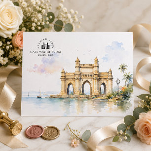Postal Puerta de la India Famoso Punto de Referencia Ic