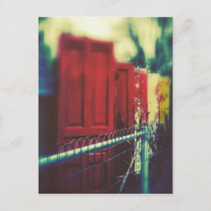 Postal Puerta de la valla de privacidad