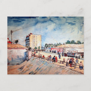 Postal Puerta de los Ramparts de París por Vincent van Go