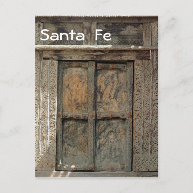 Postal Puerta de madera (Anverso)