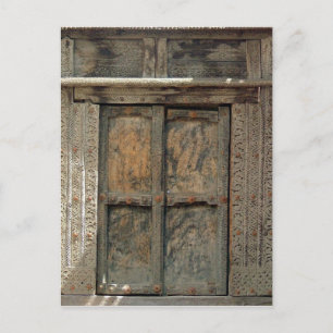 Postal Puerta de madera