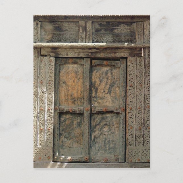 Postal Puerta de madera (Anverso)